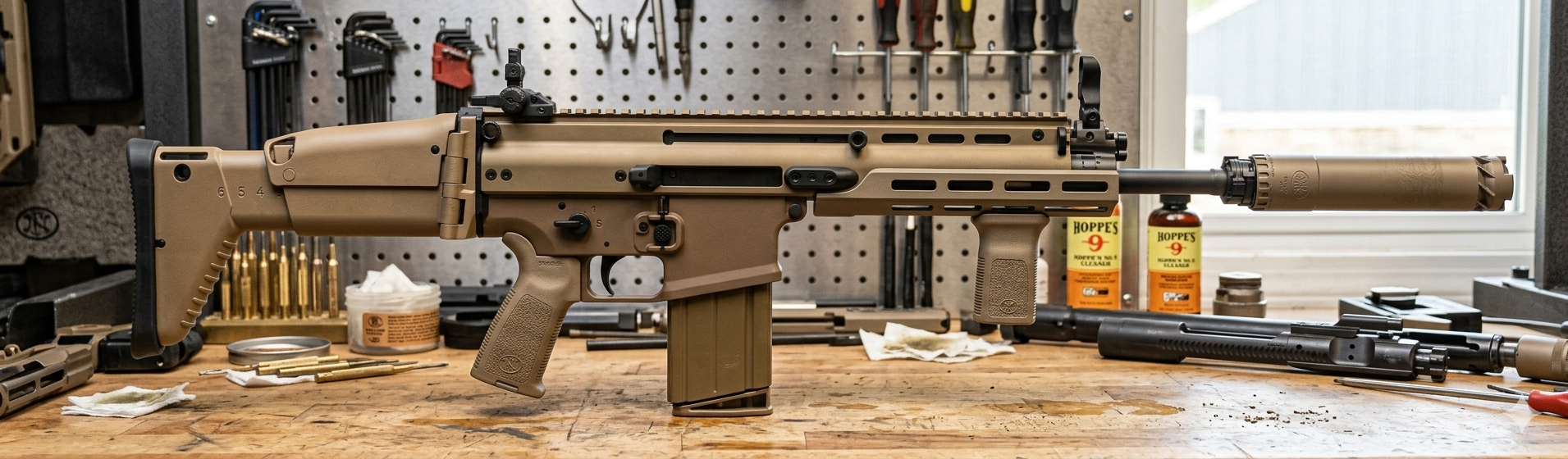 FN SCAR 17S 308 Winchester FDE